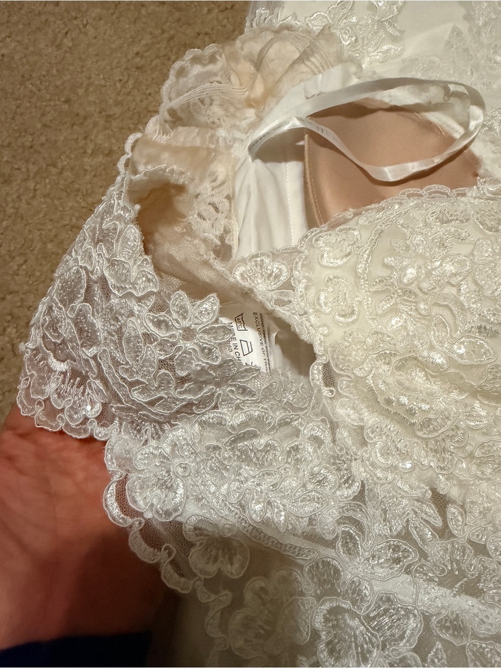 Mori Lee | 4 | Kindsry Off-Shoulder Lace Bridal Gown in Cream - Picture 13 of 14